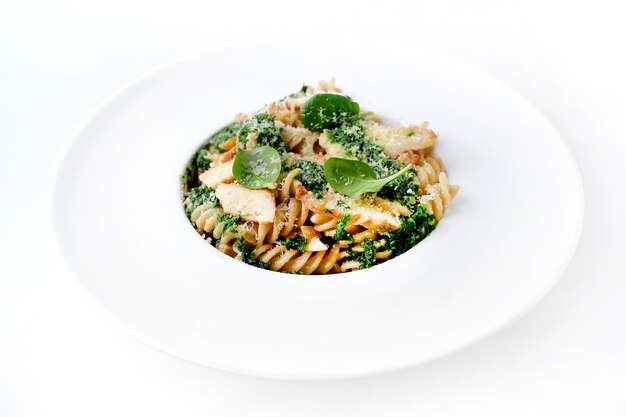 Plate of quick pasta